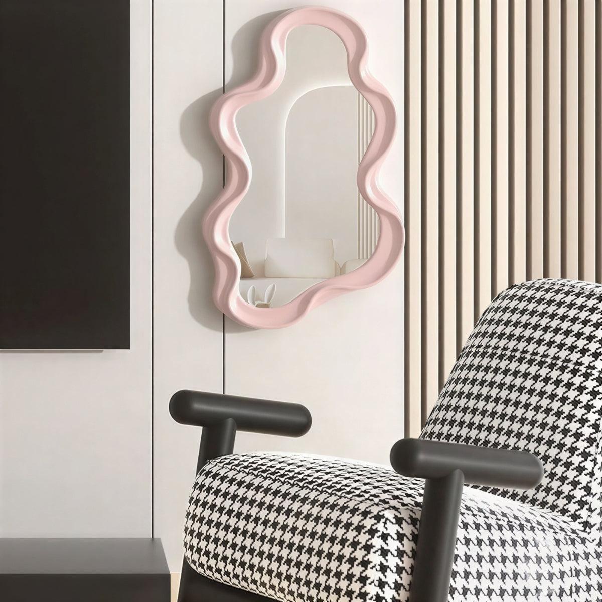 Specchio a Muro a Forma di Nuvola per Accento Decorativo