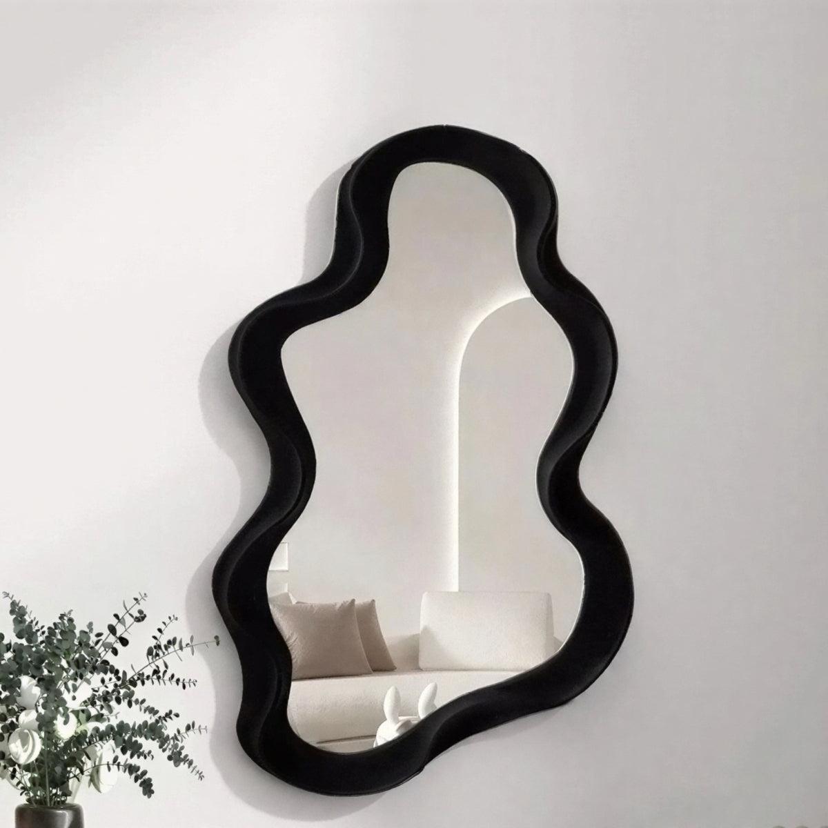 Specchio a Muro a Forma di Nuvola per Accento Decorativo