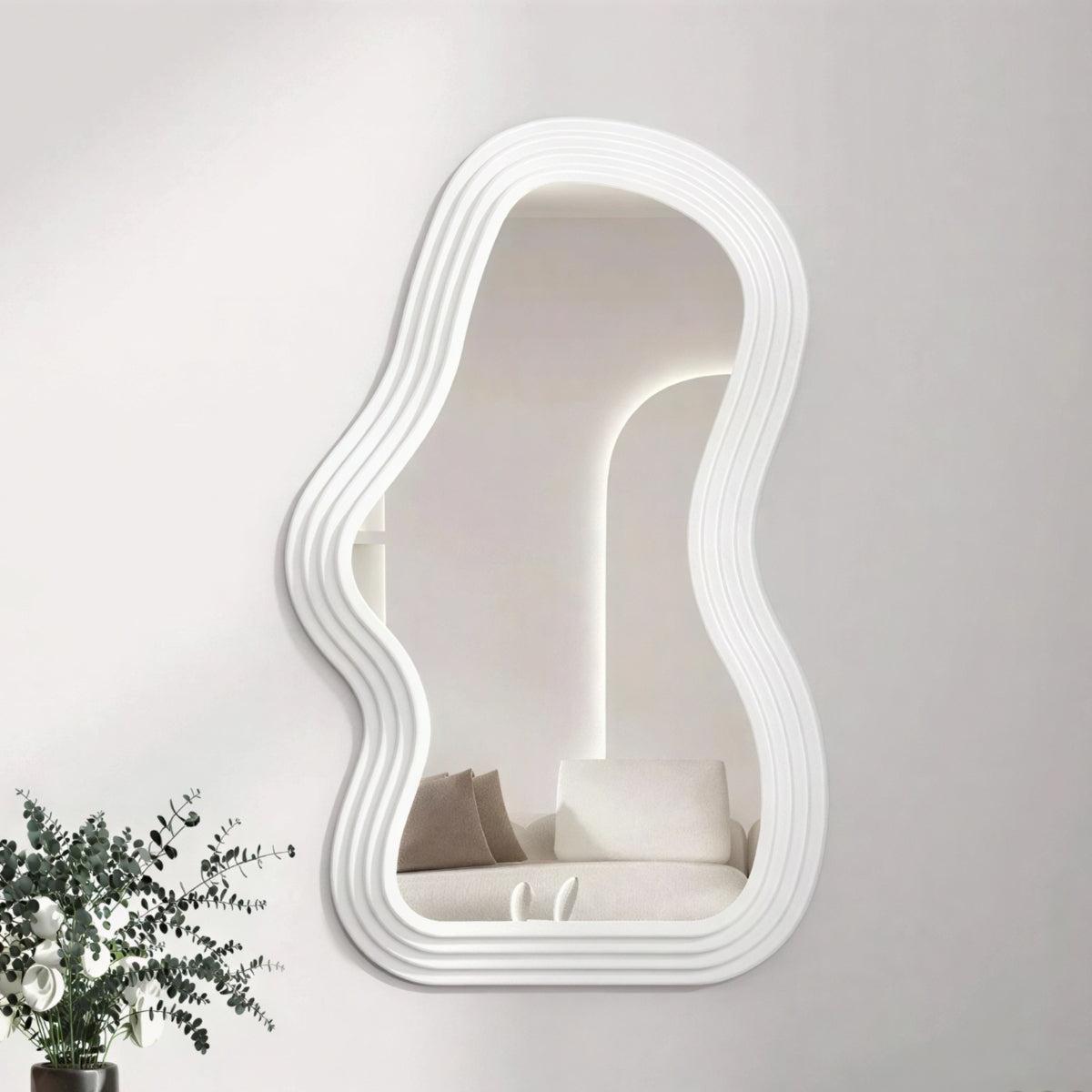 Specchio a Muro a Forma di Nuvola per Accento Decorativo