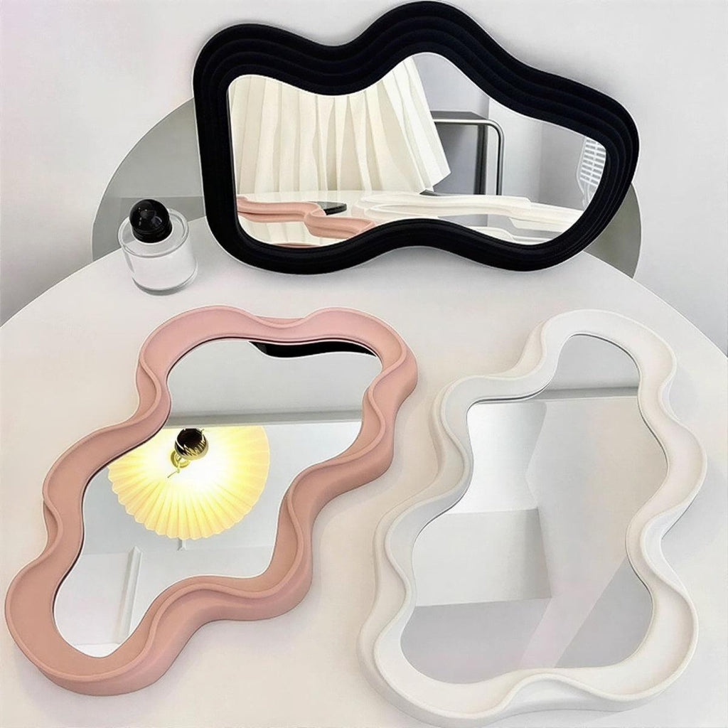 Specchio a Muro a Forma di Nuvola per Accento Decorativo