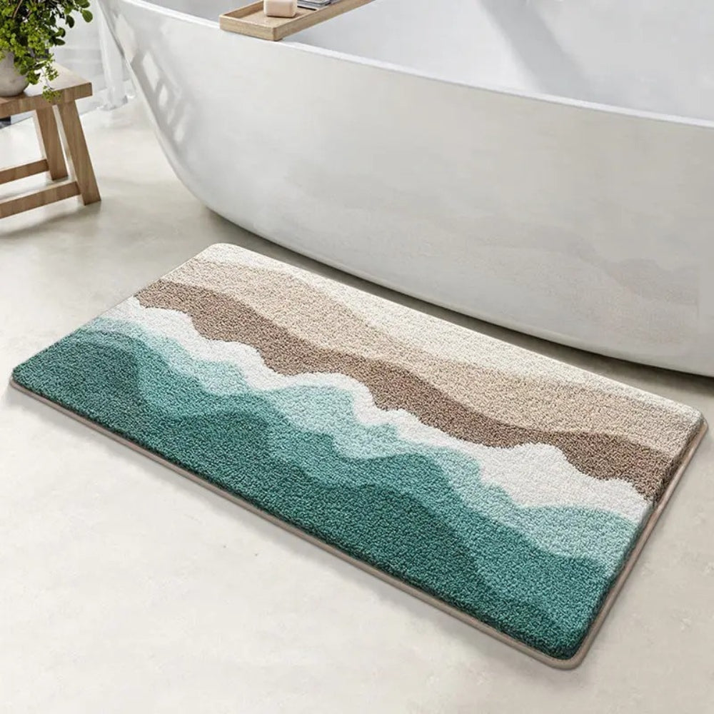 Tappetino da Bagno Assorbente Antiscivolo Coastal Wave