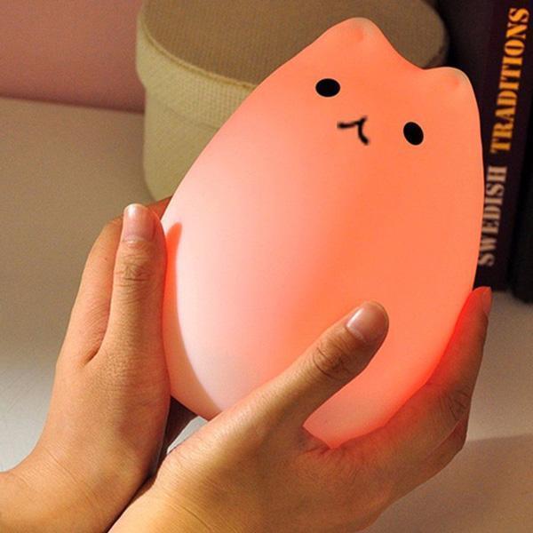 Lampada notturna per gatti che cambia colore