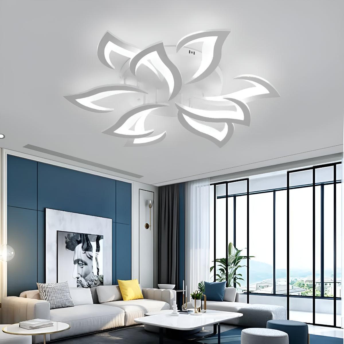 Plafoniera Contemporanea a Fiori con Forma di Petalo