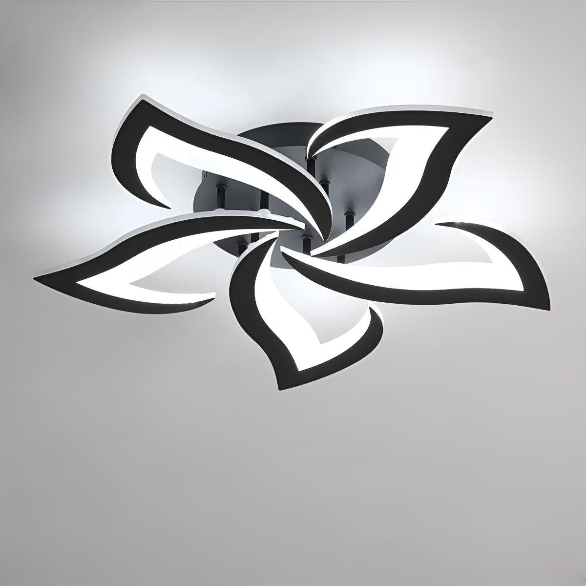 Plafoniera Contemporanea a Fiori con Forma di Petalo