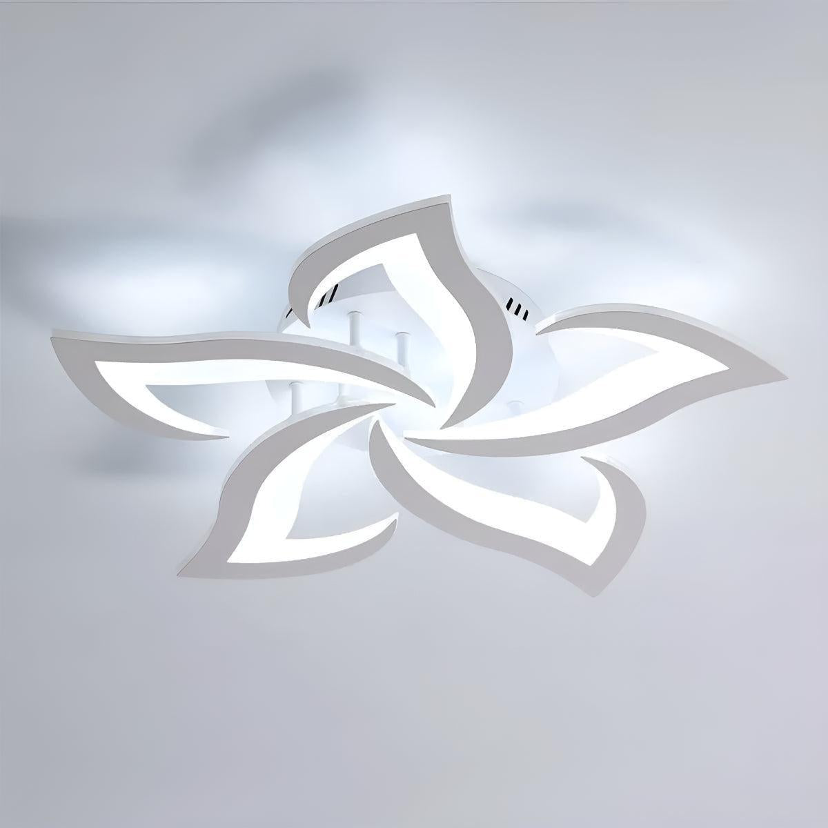 Plafoniera Contemporanea a Fiori con Forma di Petalo