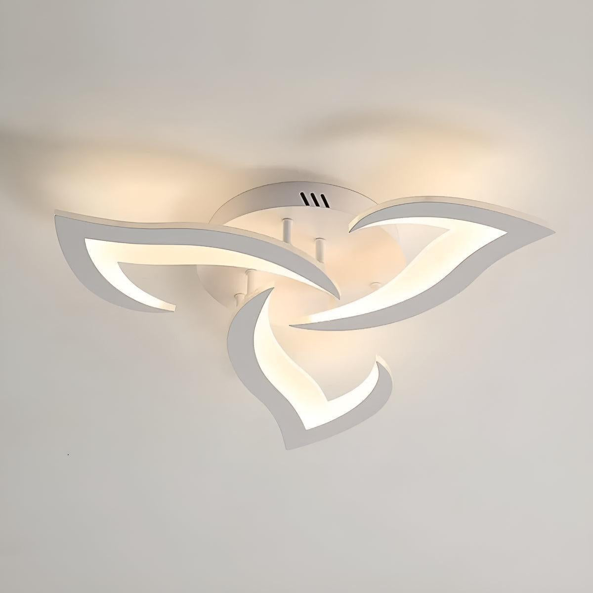 Plafoniera Contemporanea a Fiori con Forma di Petalo