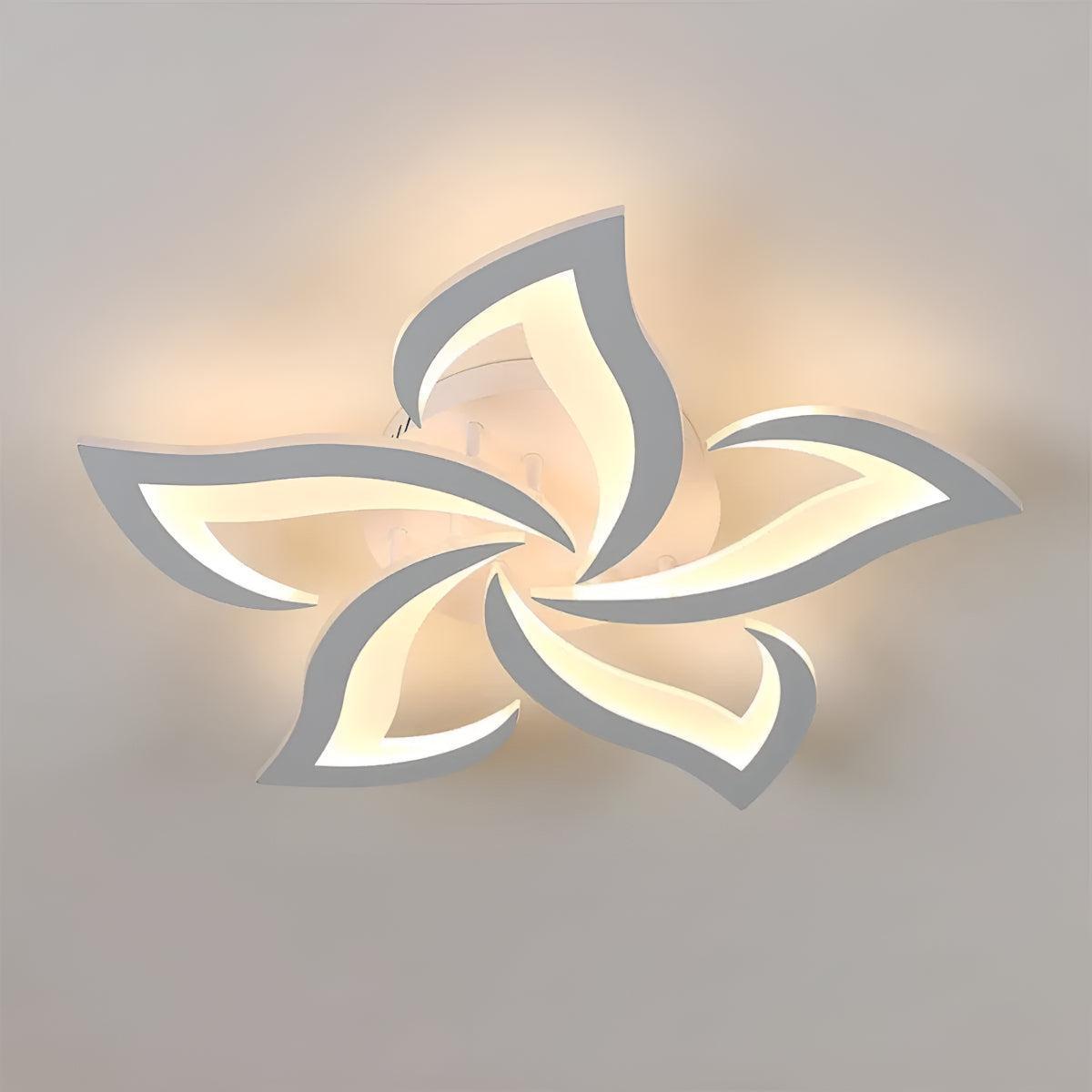 Plafoniera Contemporanea a Fiori con Forma di Petalo