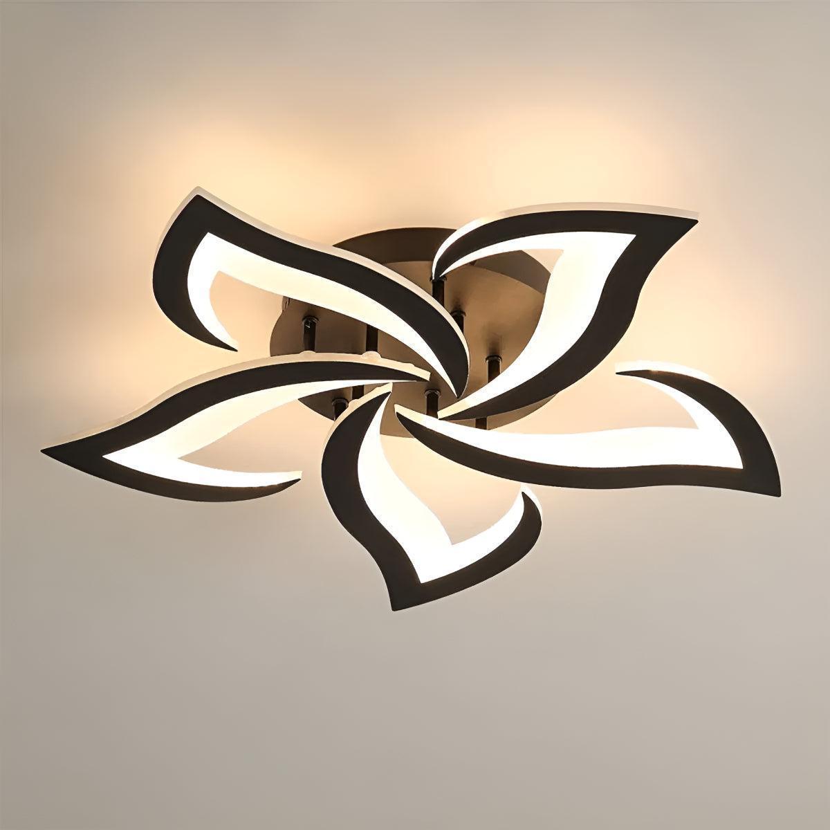 Plafoniera Contemporanea a Fiori con Forma di Petalo