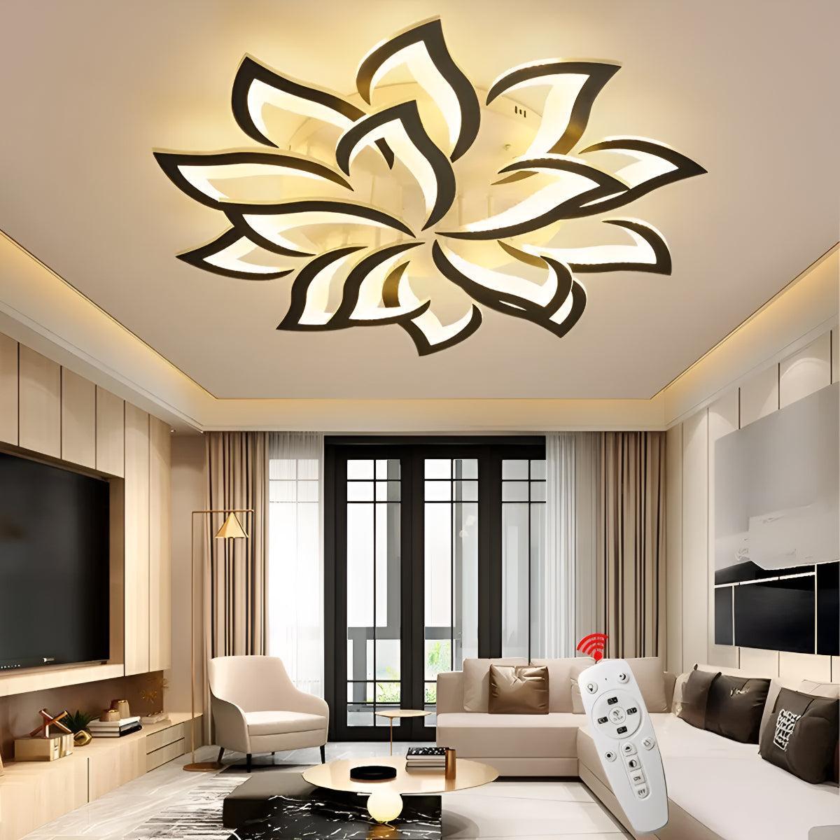 Plafoniera Contemporanea a Fiori con Forma di Petalo