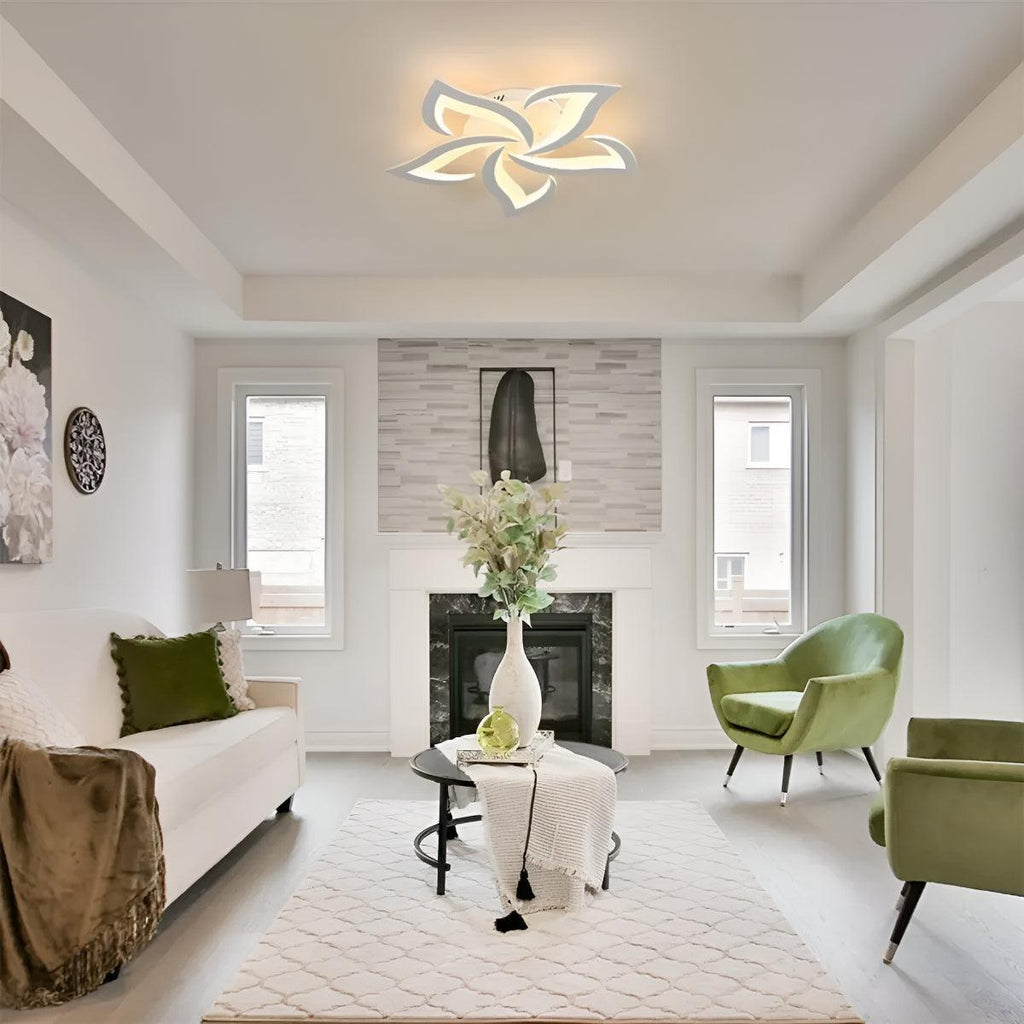 Plafoniera Contemporanea a Fiori con Forma di Petalo