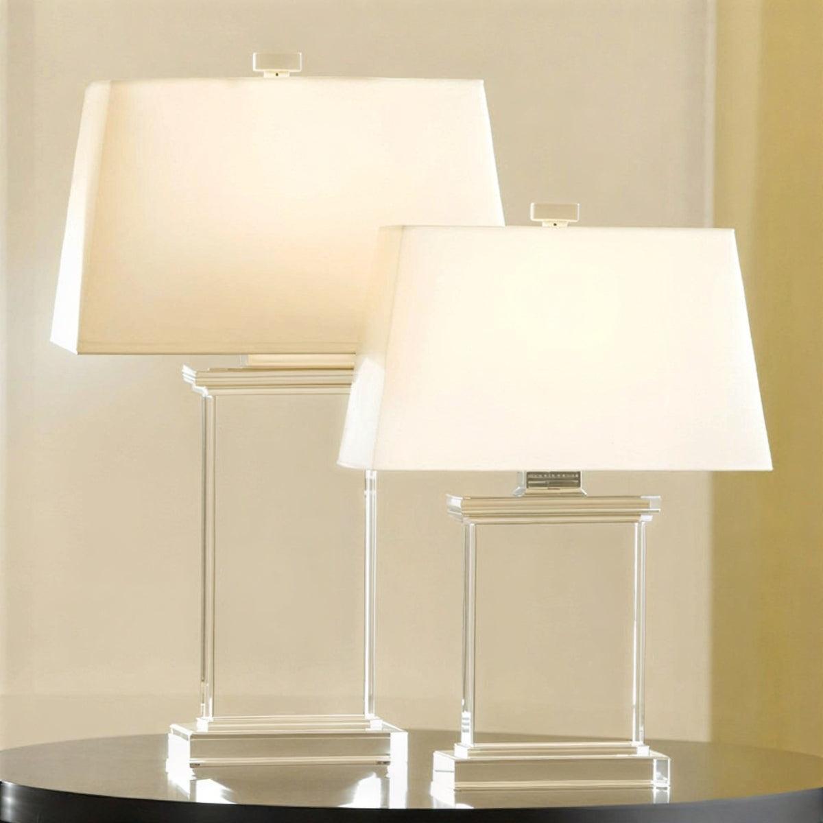 Lampada da Tavolo Contemporanea con Design di Illuminazione Rettangolare