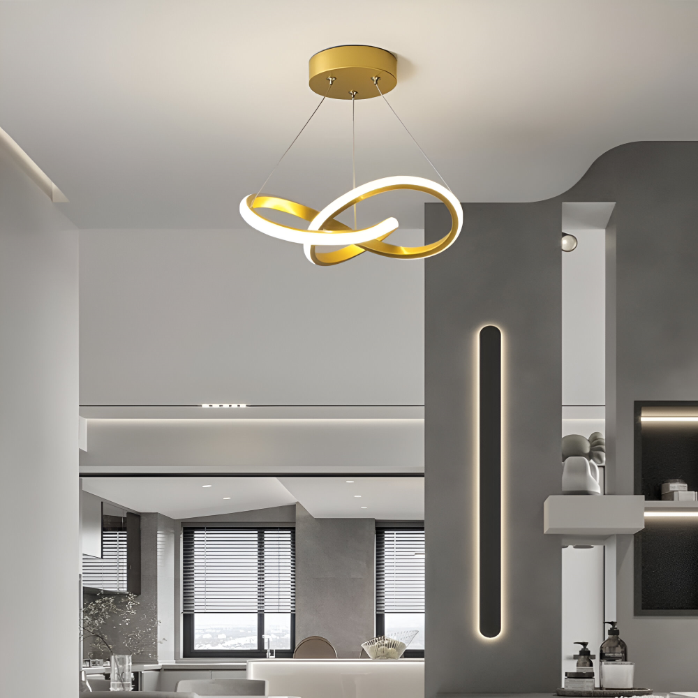 Spirallume – Lampada a soffitto LED moderna con design scultoreo a spirale