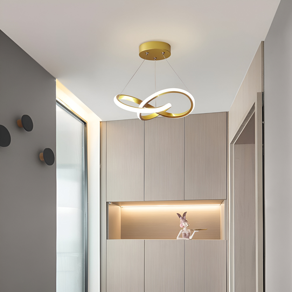 Spirallume – Lampada a soffitto LED moderna con design scultoreo a spirale