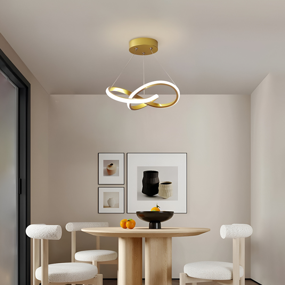 Spirallume – Lampada a soffitto LED moderna con design scultoreo a spirale