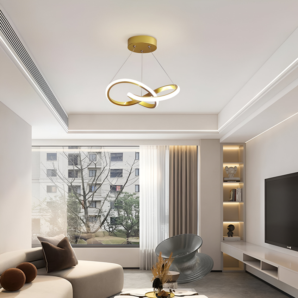 Spirallume – Lampada a soffitto LED moderna con design scultoreo a spirale