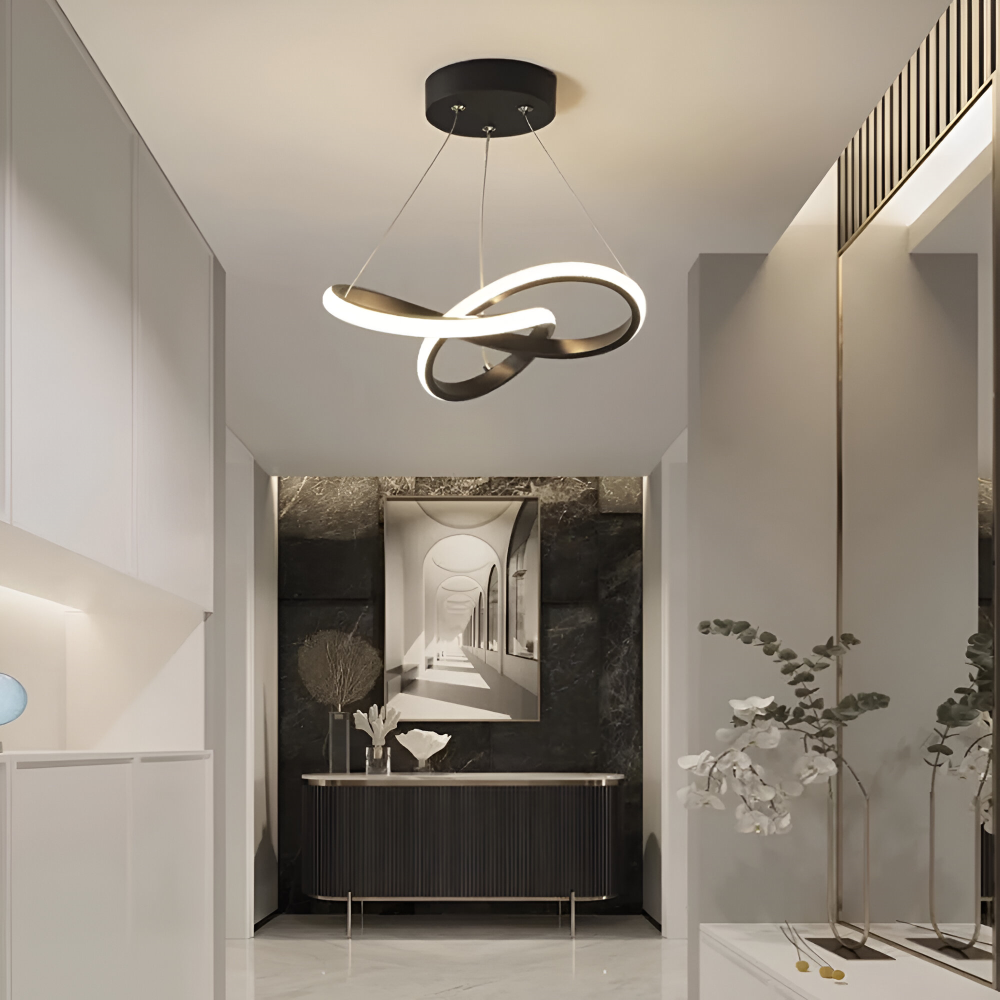 Spirallume – Lampada a soffitto LED moderna con design scultoreo a spirale