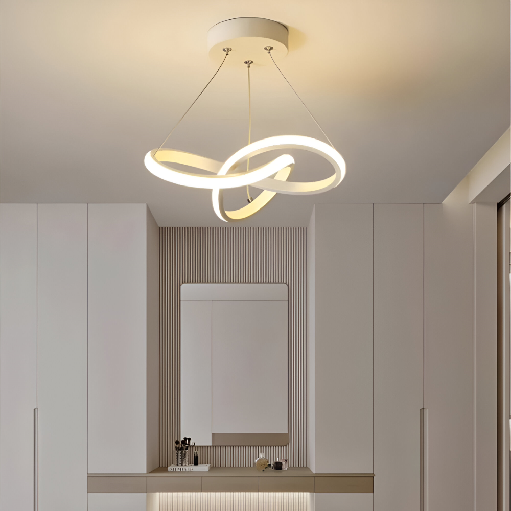 Spirallume – Lampada a soffitto LED moderna con design scultoreo a spirale