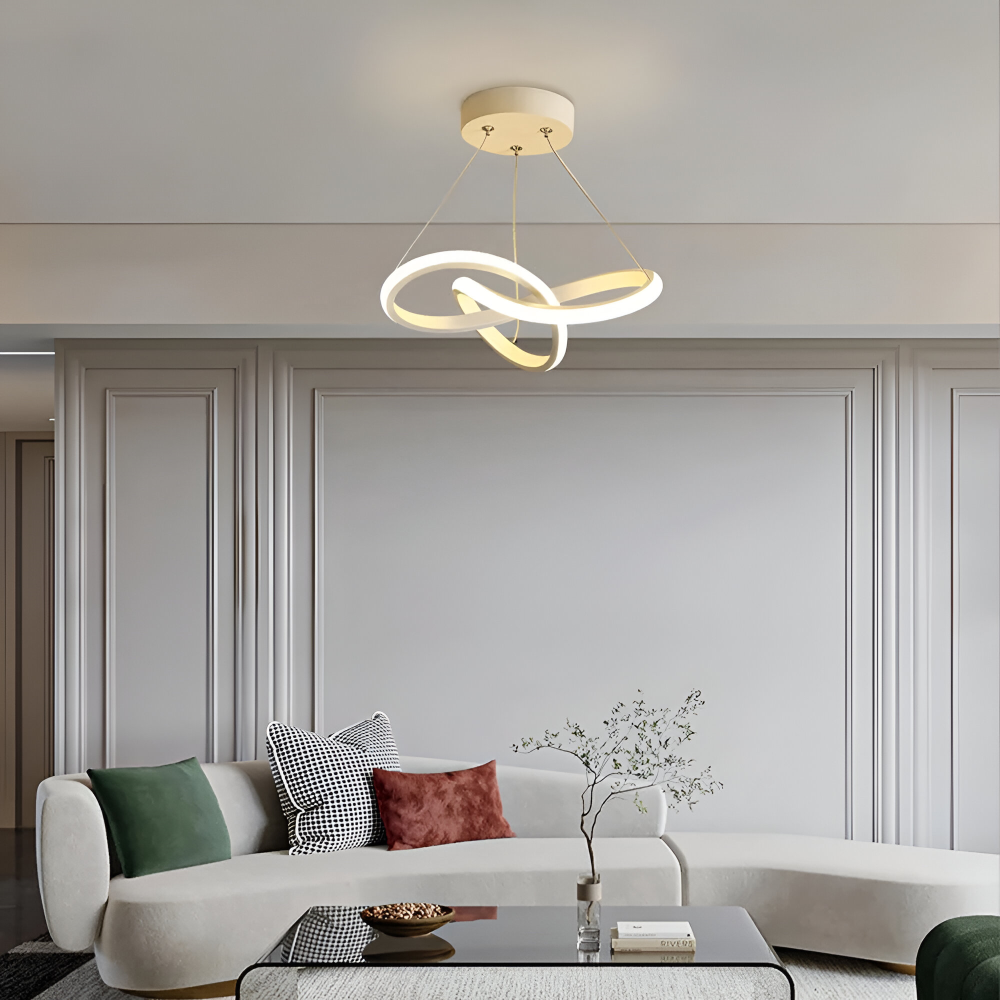 Spirallume – Lampada a soffitto LED moderna con design scultoreo a spirale