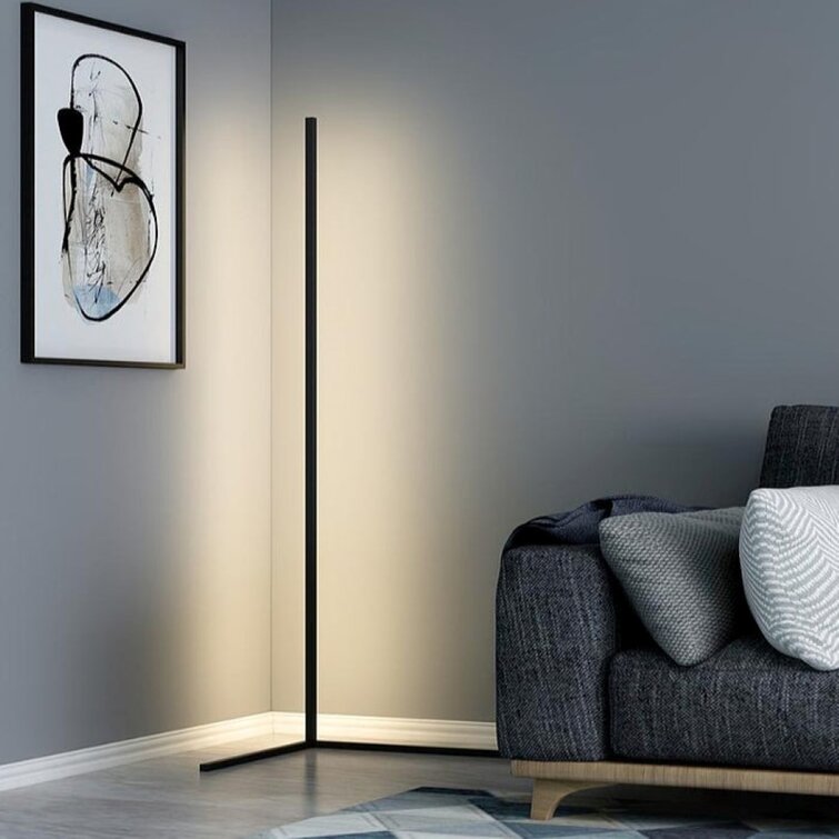 Nerithis - Lampada da Terra Angolare LED Dimmabile Design Minimalista