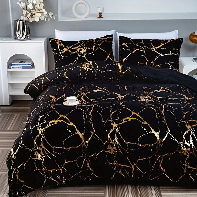 Set di Federe per Piumone Morbido di Lusso con Design Elegante