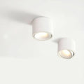 Apparecchio di Illuminazione a Soffitto Cilindrico con Faretto a Incasso Regolabile