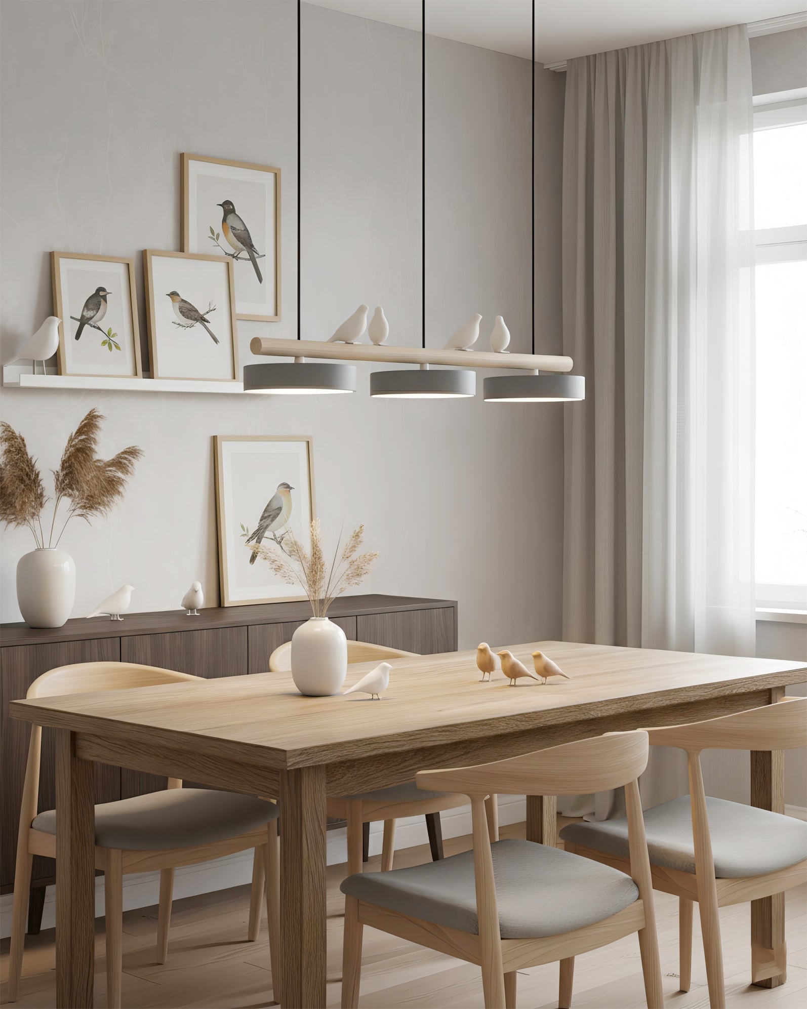 Calyra | Lampada a sospensione artistica a forma di uccello con design scultoreo e illuminazione LED moderna