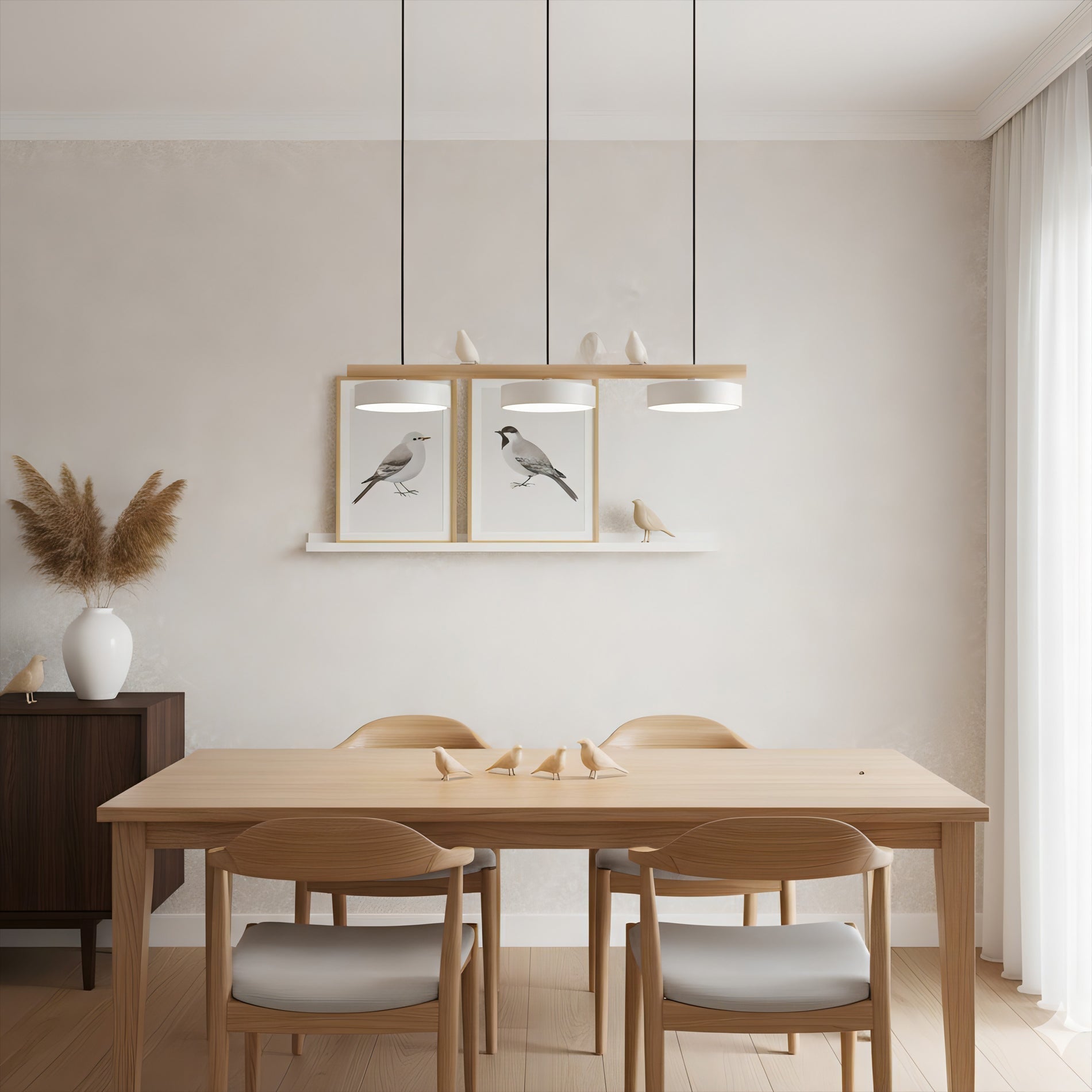 Calyra | Lampada a sospensione artistica a forma di uccello con design scultoreo e illuminazione LED moderna
