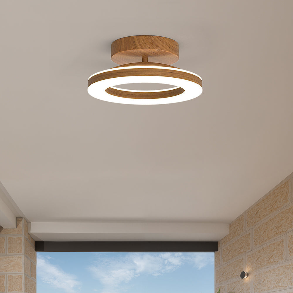 Cypressa - Lampada da soffitto LED rotonda in acrilico per ingresso e hall