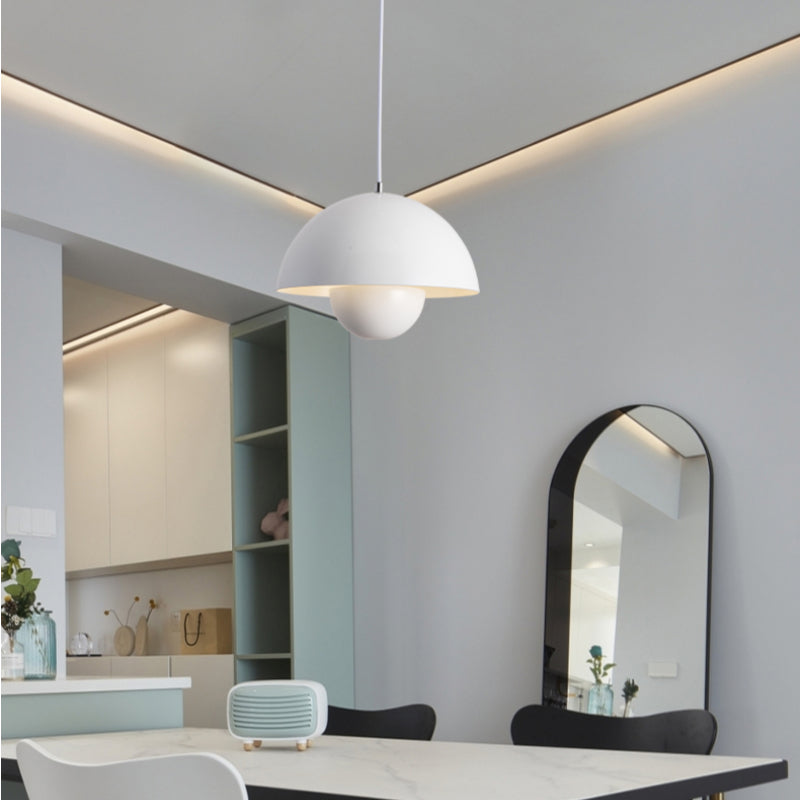 AuraLuxe Lampada a Sospensione LED | Design Moderno | Luce Ambientale Dimmerabile | Illuminazione Elegante per Sala da Pranzo e Soggiorno