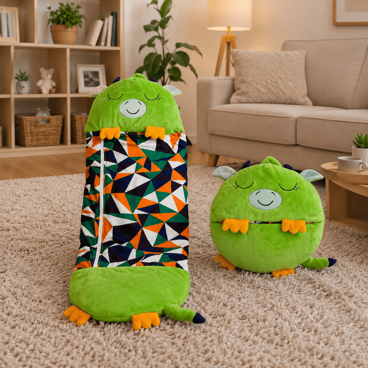 DREAMPAL – Peluche 2-in-1 con sacco a pelo accogliente