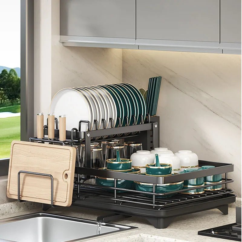 KITCHENFORM – Scolapiatti pieghevole in acciaio inox, design salvaspazio per cucine moderne