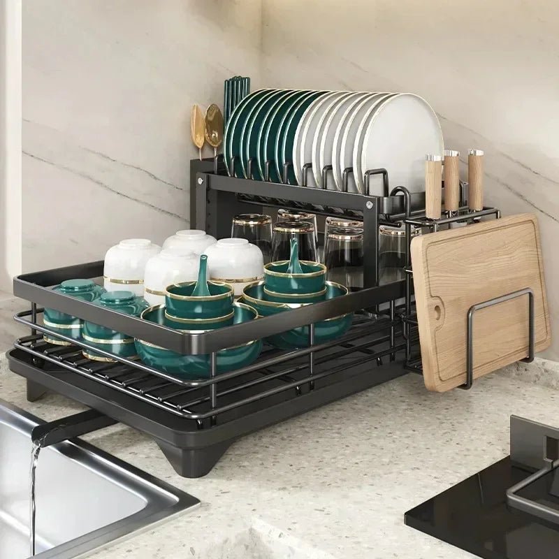 KITCHENFORM – Scolapiatti pieghevole in acciaio inox, design salvaspazio per cucine moderne