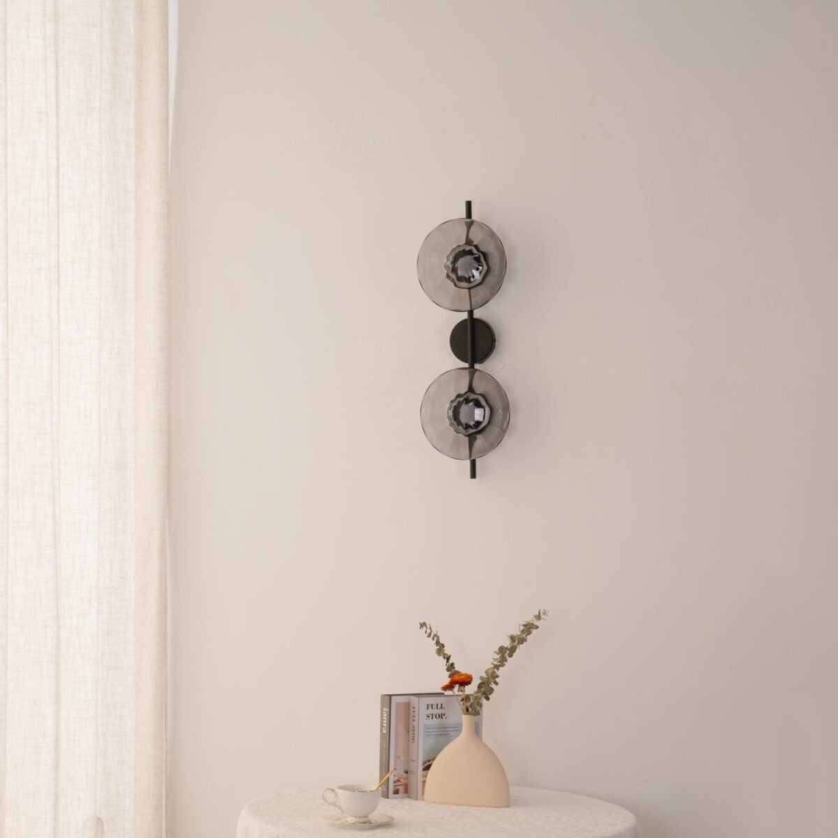 Noreva | Applique in Vetro Scultoreo con LED Integrato per Illuminazione Interni Moderni