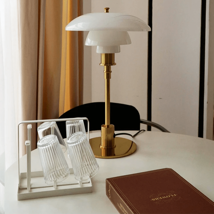 NORDILUX – Lampada da tavolo minimalista dimmerabile con luce LED calda
