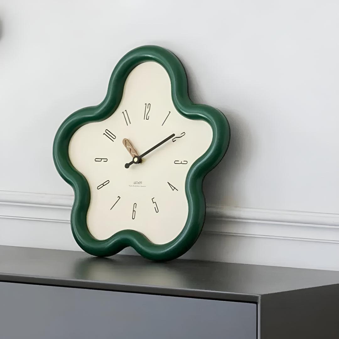 Orologio da Parete Decorativo a Fiori con Design a Pendolo Silenzioso