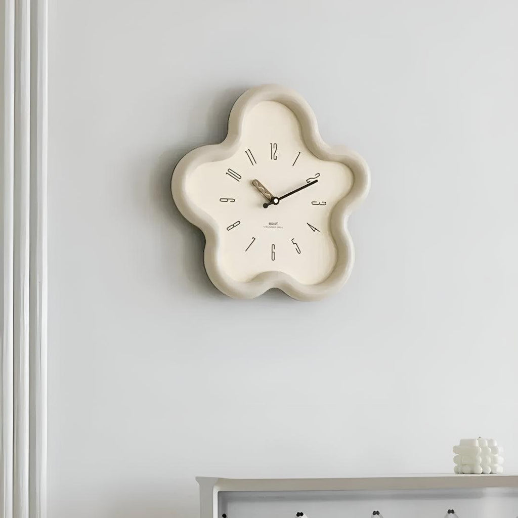 Orologio da Parete Decorativo a Fiori con Design a Pendolo Silenzioso