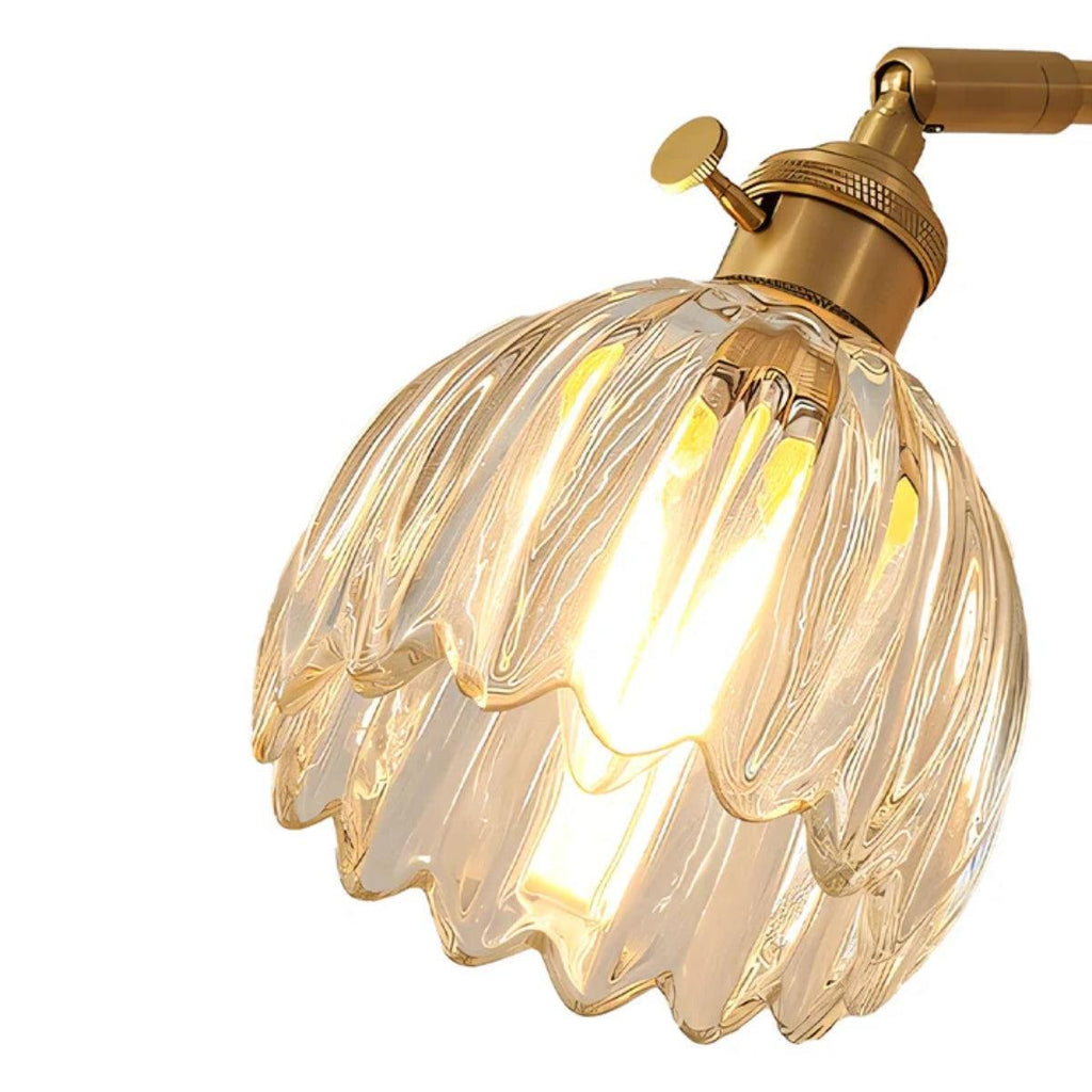 Applique da muro decorativa in stile tulipano retro con illuminazione regolabile