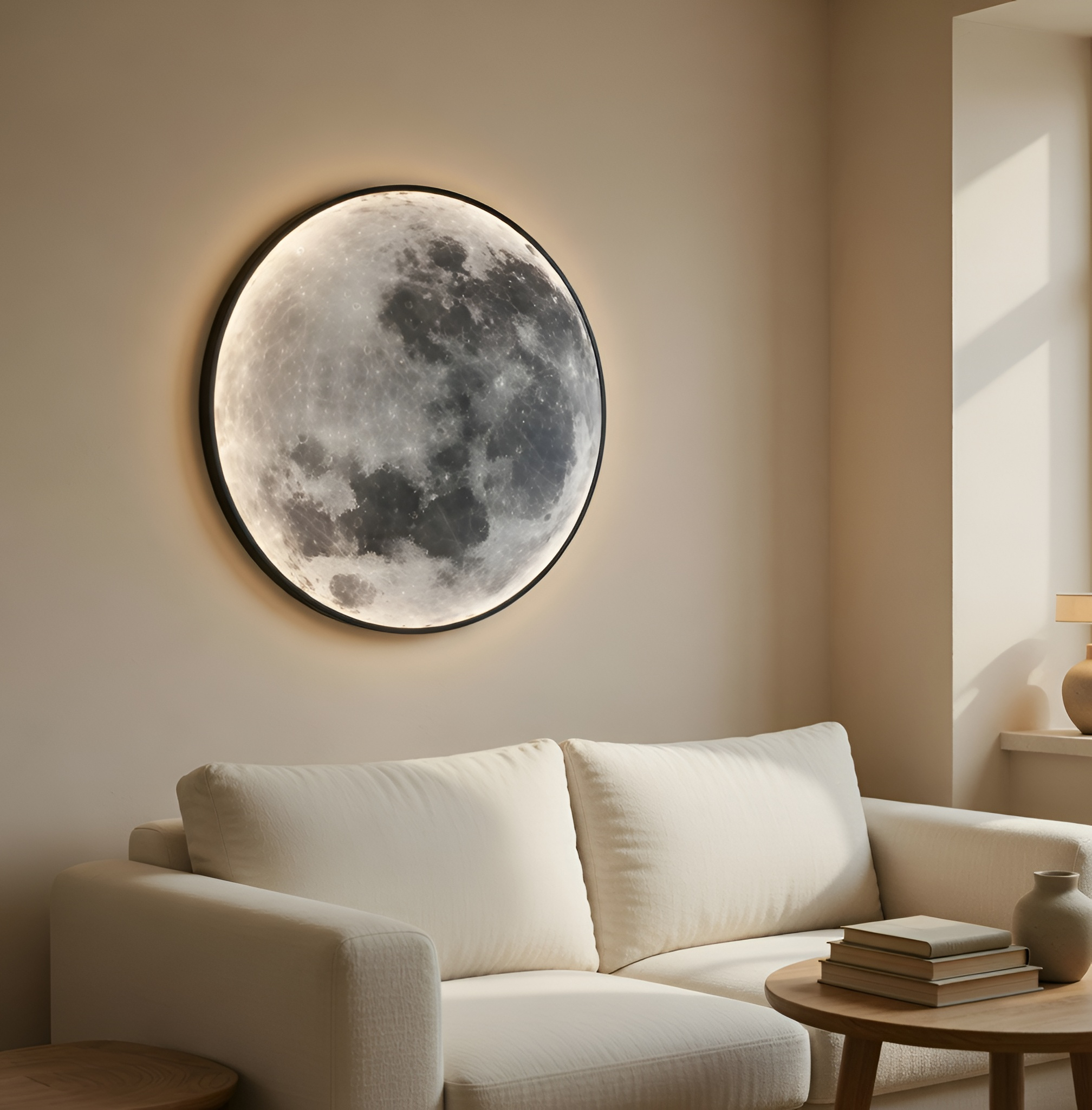 Arthur - Applique decorativa a forma di luna