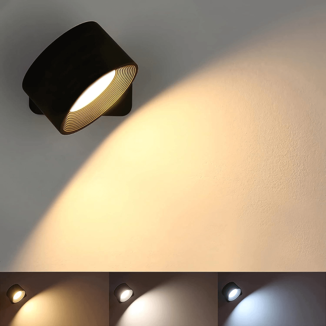 Lampada da Parete Wireless – Illuminazione LED Ricaricabile e Regolabile a 360°