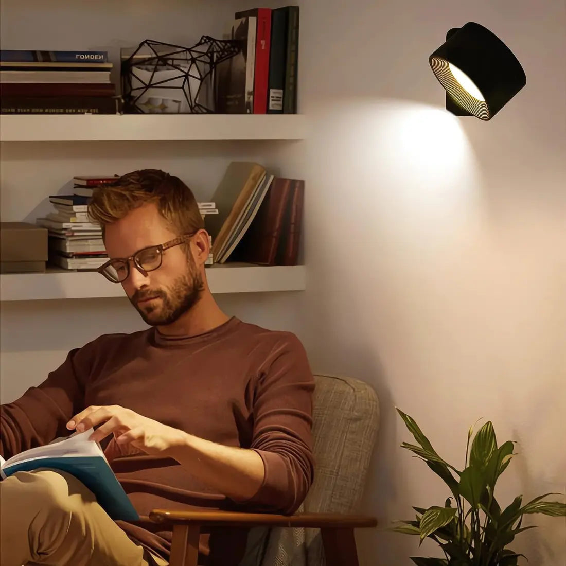 Lampada da Parete Ricaricabile Senza Fili 360°