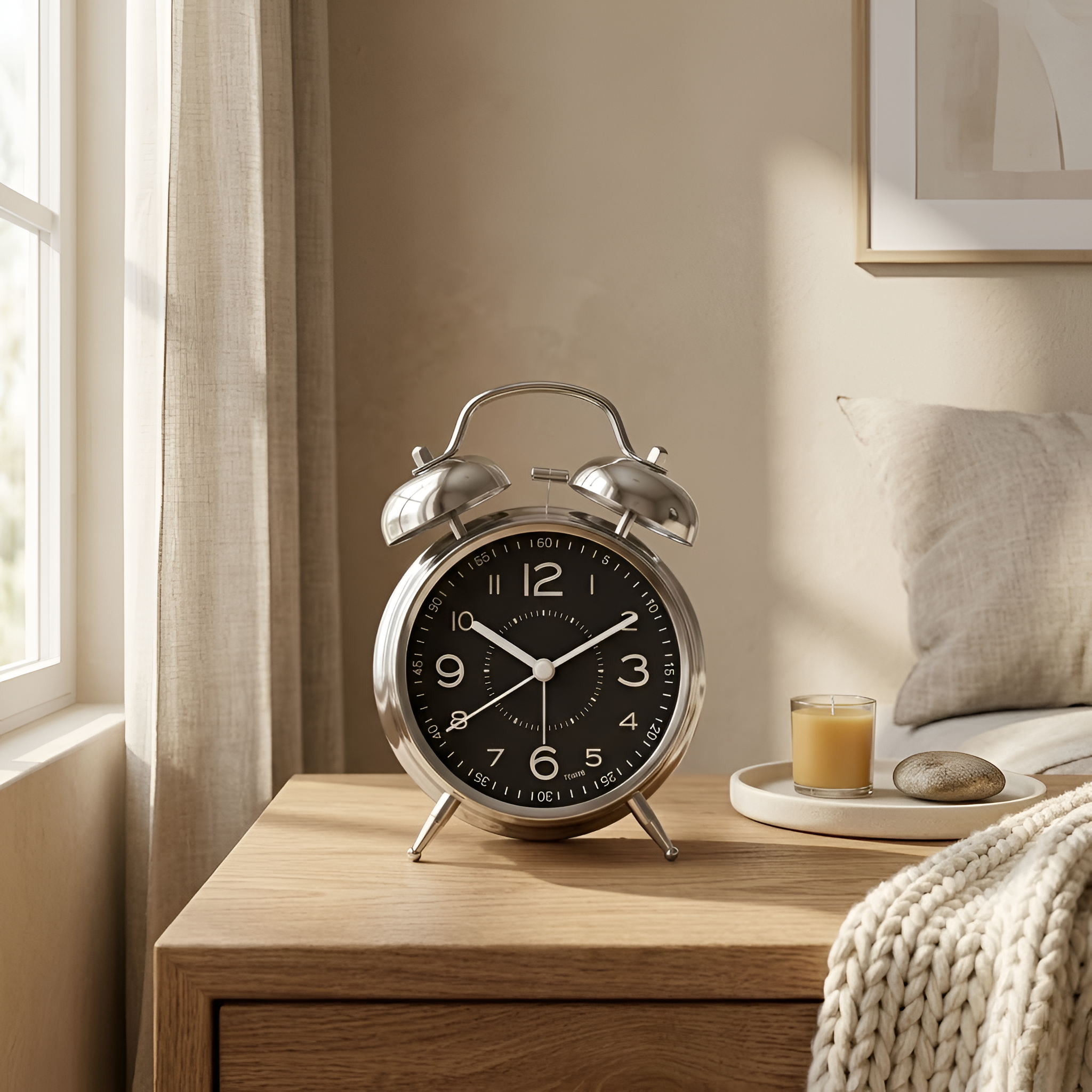Jaxton - Sveglia con quadrante luminoso in stile moderno