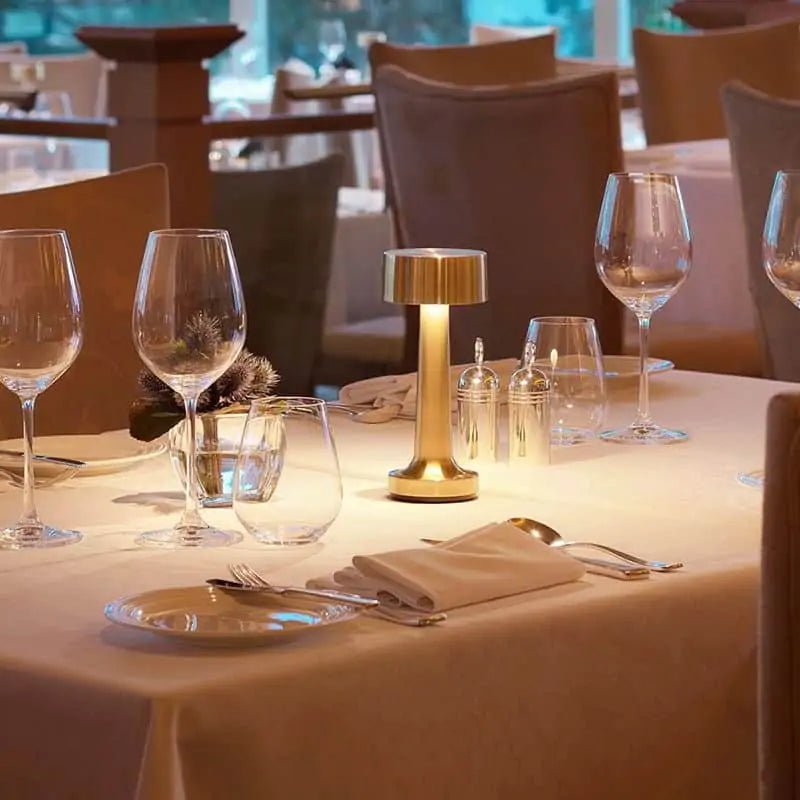 LumoBar – Lampada da tavolo dimmerabile ricaricabile con illuminazione LED per caffè e casa
