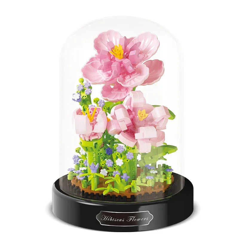 BloomBrick DIY Micro Fiori Mattoncini | Mini Mattoncino Puzzle | Decorazione per la Casa & Idea Regalo per Bambini