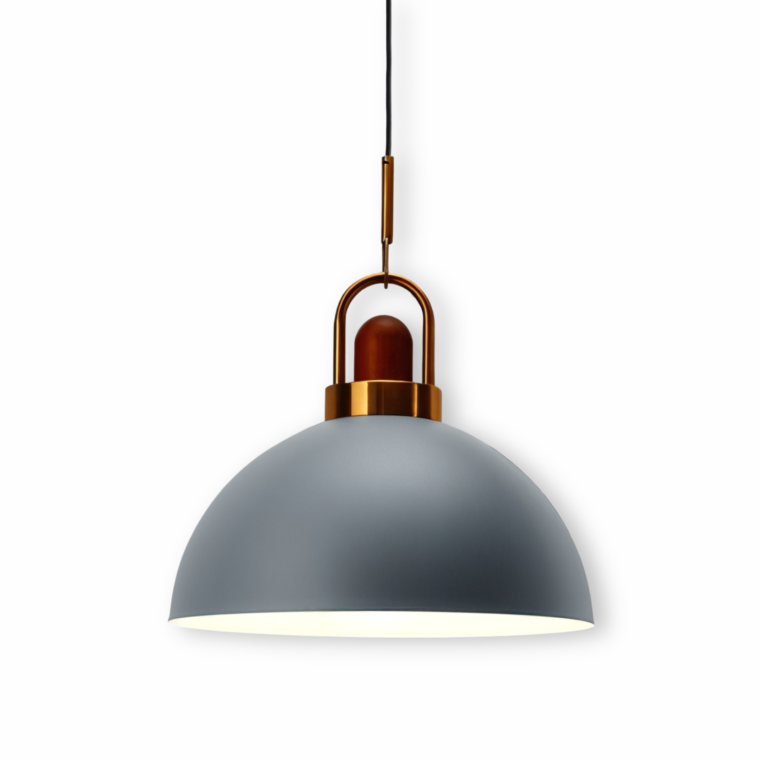 AuréDome – Lampada a sospensione Nordica in Metallo e Legno