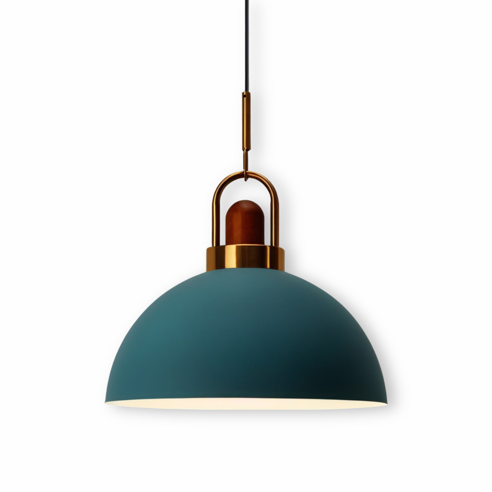 AuréDome – Lampada a sospensione Nordica in Metallo e Legno
