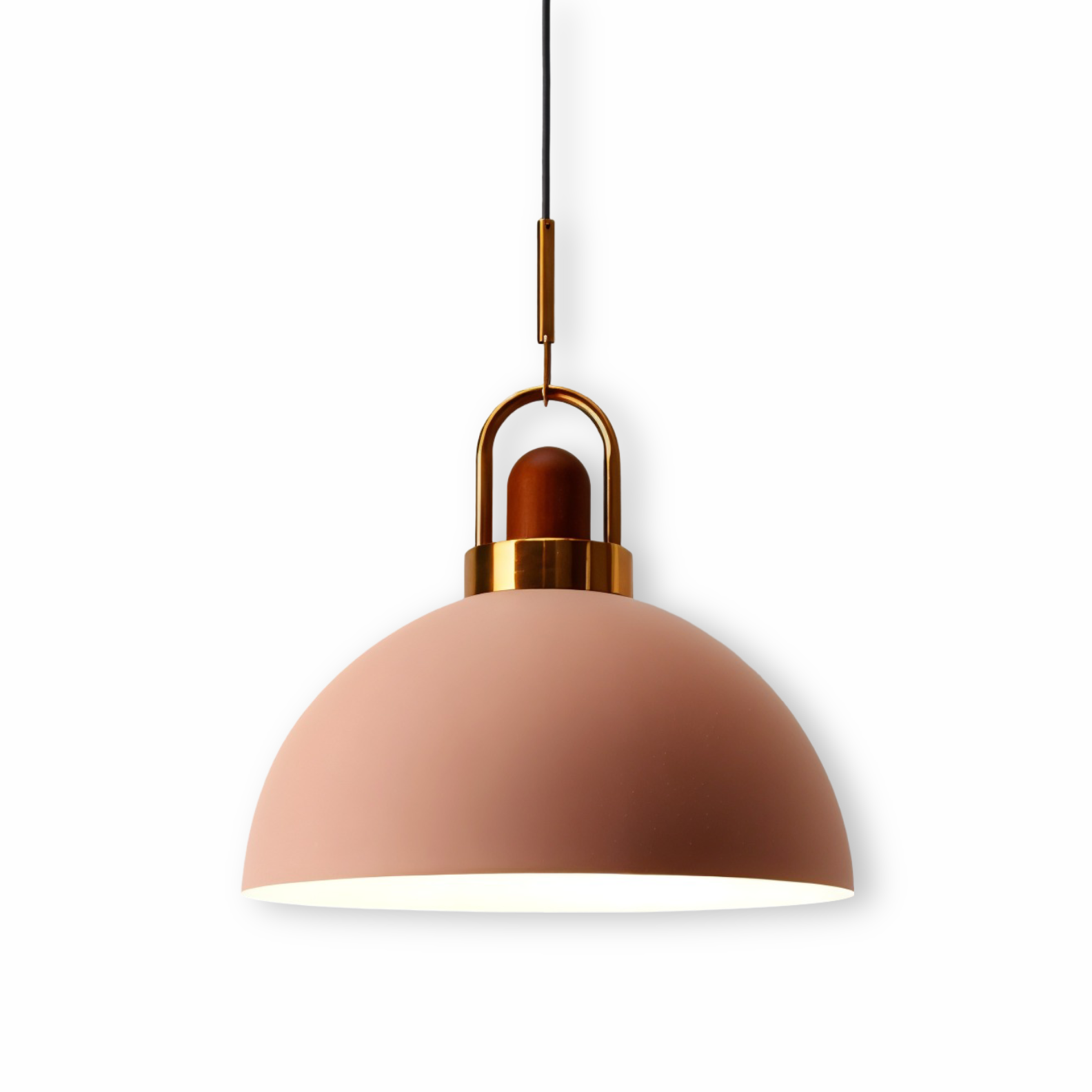 AuréDome – Lampada a sospensione Nordica in Metallo e Legno