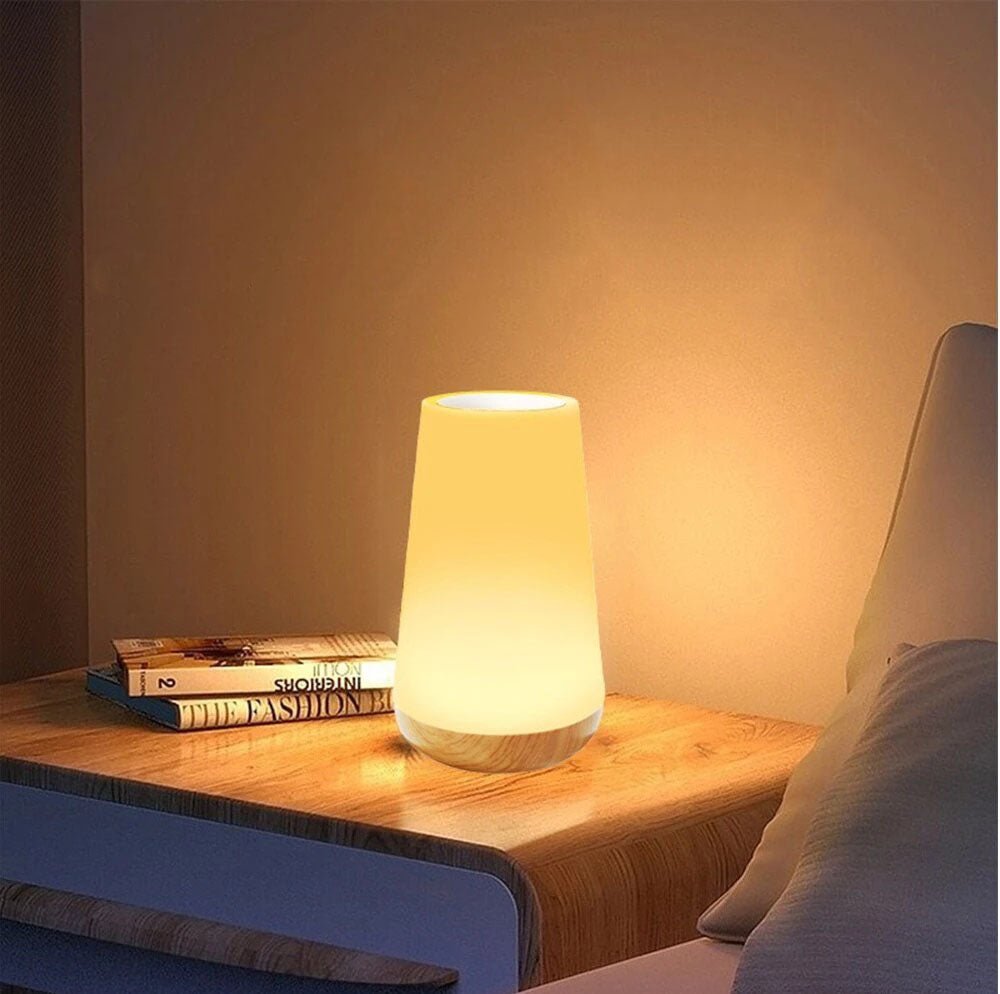 LumoTouch – Lampada da tavolo portatile con controllo touch e luce LED dimmerabile