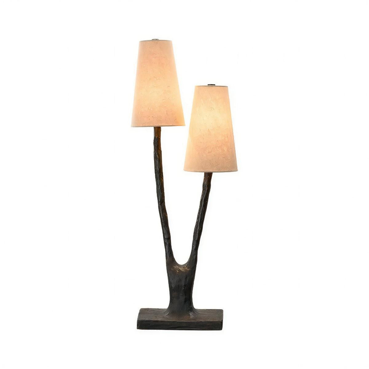 Lampada da Tavolo a Doppia Ombra per Soggiorno