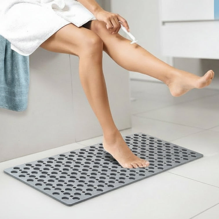 Tappetino da doccia antiscivolo in PVC con TPE | Ventose | Fori di drenaggio | | Gripflow
