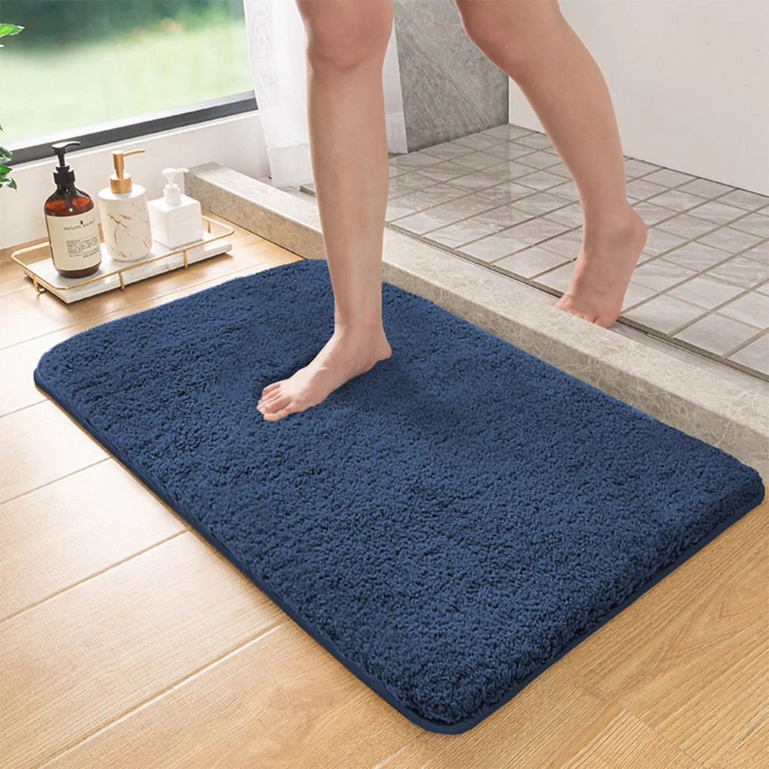 Tappetino da Bagno Ultra Morbido in Microfibra – Asciugatura Rapida e Antiscivolo